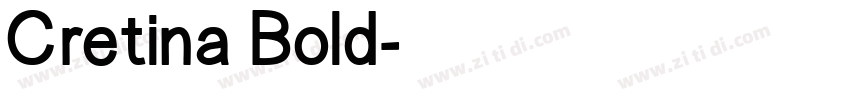 Cretina Bold字体转换